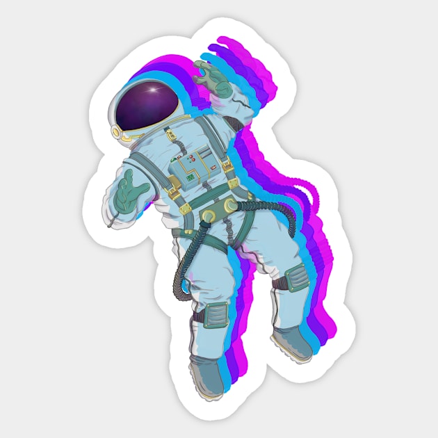 Bi bi spaceman Sticker by celesters1067